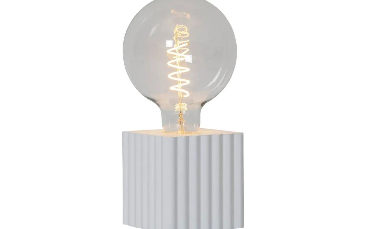 Box Bordslampa 10cm Vit