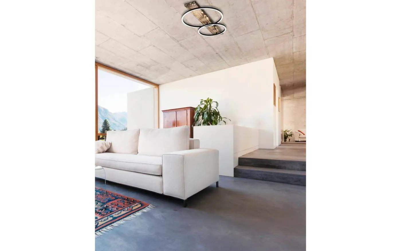 Boya Plafond 78cm 2L LED 24W 3000K Rustik