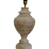 Braxton Lampfot 54cm White Wash