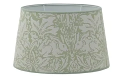 Brother Rabbit Oval Lampskärm 30cm Sage William Morris