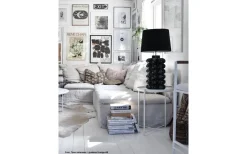 Bubbels Lampfot 49cm Black Marble