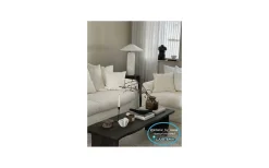 Bullet Lampfot 58cm Vit