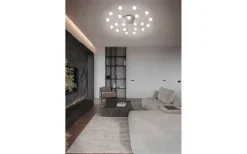 Bullet Plafond LED borstat stål