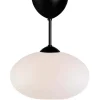 Bullo Plafond Ø27cm Mattsvart/Opalglas
