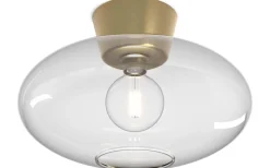 Bullo Plafond 38cm Mässing/Klarglas