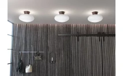 Bullo Plafond 38cm Oxid/Opalglas