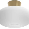 Bullo XL Plafond 38cm Mässing/Opal