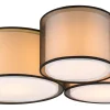 Burton Plafond 3-delad E27 mattsvart