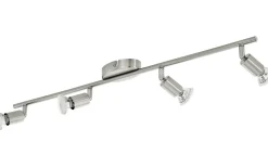 Buzz Takspotlight 69cm GU10 LED 3000K 4x2,8W Nickel