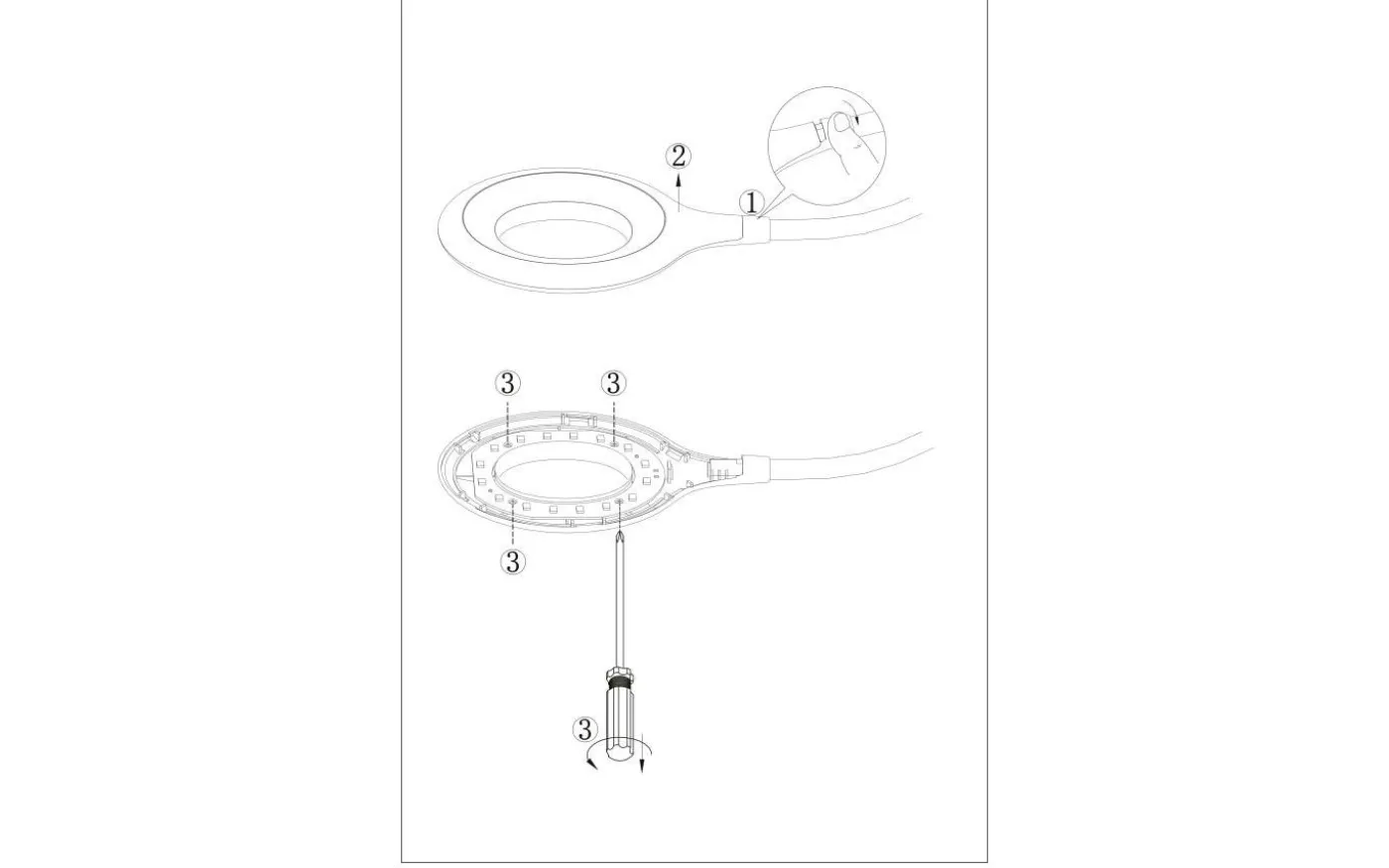 Cabado Klämlampa 42cm Batteri/USB LED 3000K 3W Vit