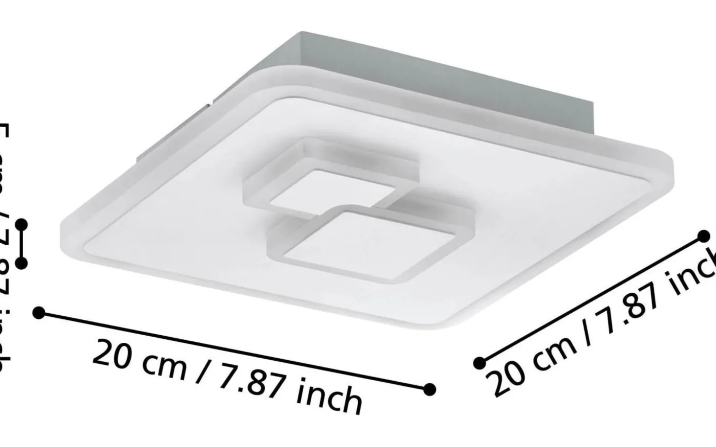 Cadegal Round Plafond 20cm LED 4000K 8W Vit