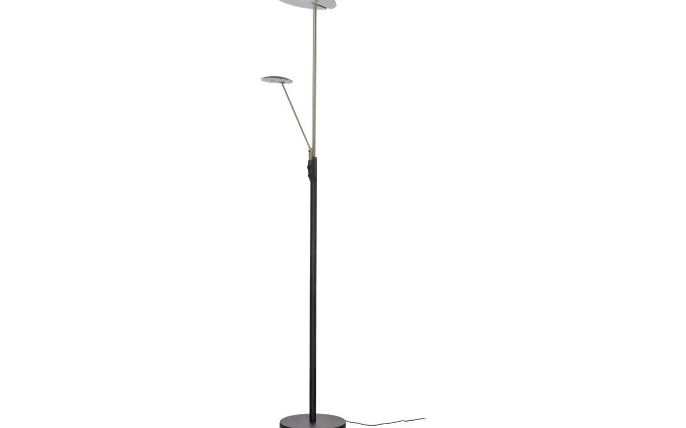 Cadiz Golvlampa 186cm LED 28W+5W 3000K Svart/Mässing
