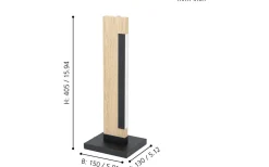 Camacho Bordslampa 41cm LED 3000K 6,5W Ek/Svart