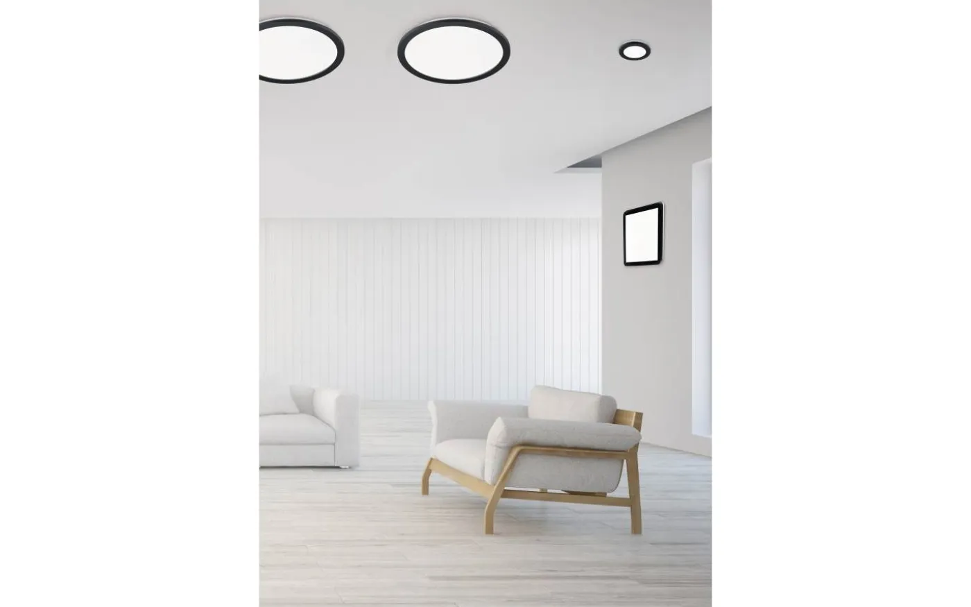 Camillus Plafond LED 40x40cm mattsvart IP44