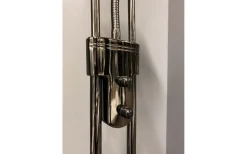 Cannes Golvlampa 1,8m LED 3000K 25W+5W Dimbar Svart/Krom
