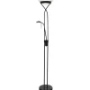 Cannes Golvlampa 1,8m LED 25W/5W 3000K Svart