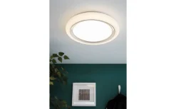 Capasso Plafond 34cm LED 3000K 18W Vit/Krom
