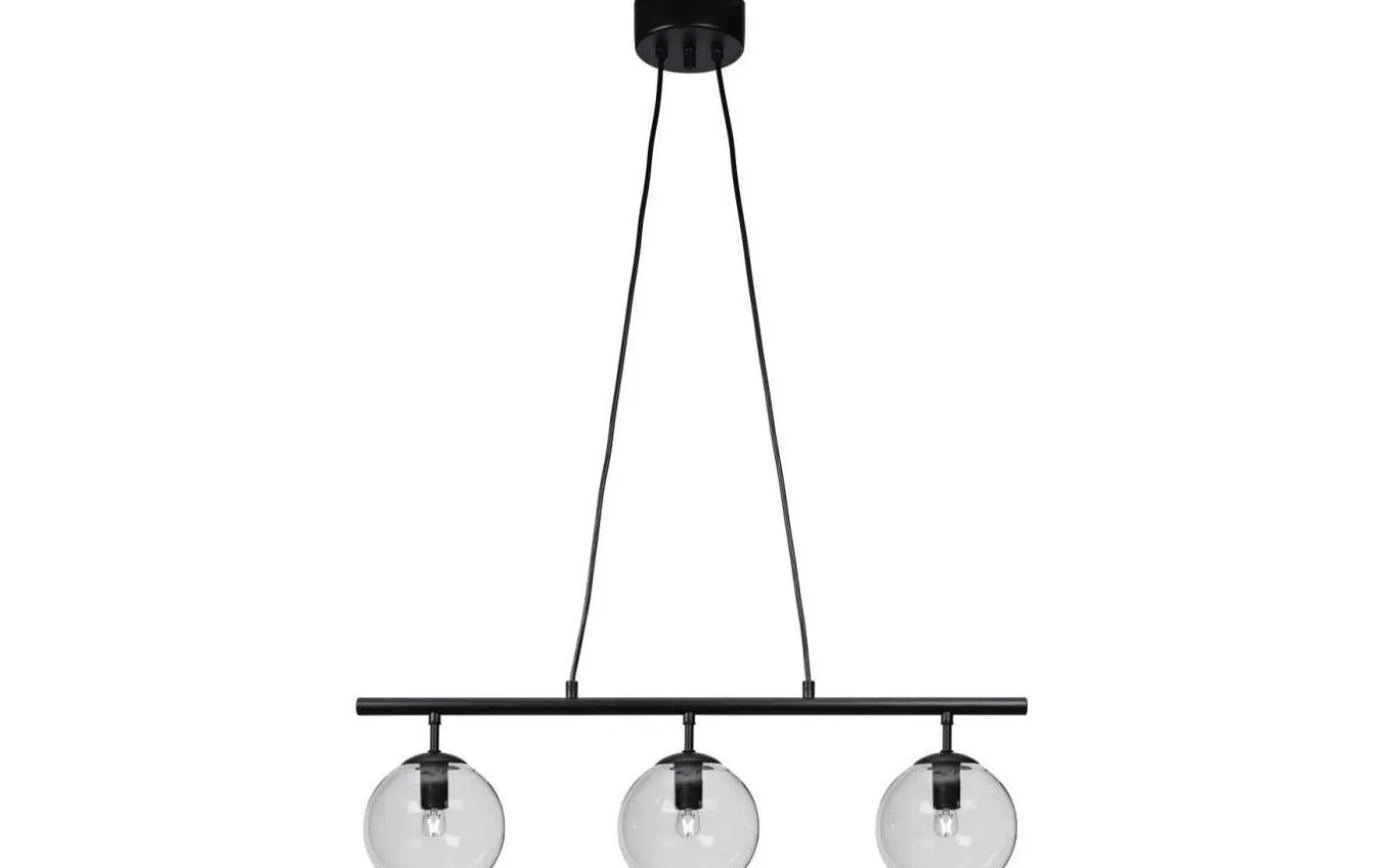 Capella Taklampa 3L Svart/Klar