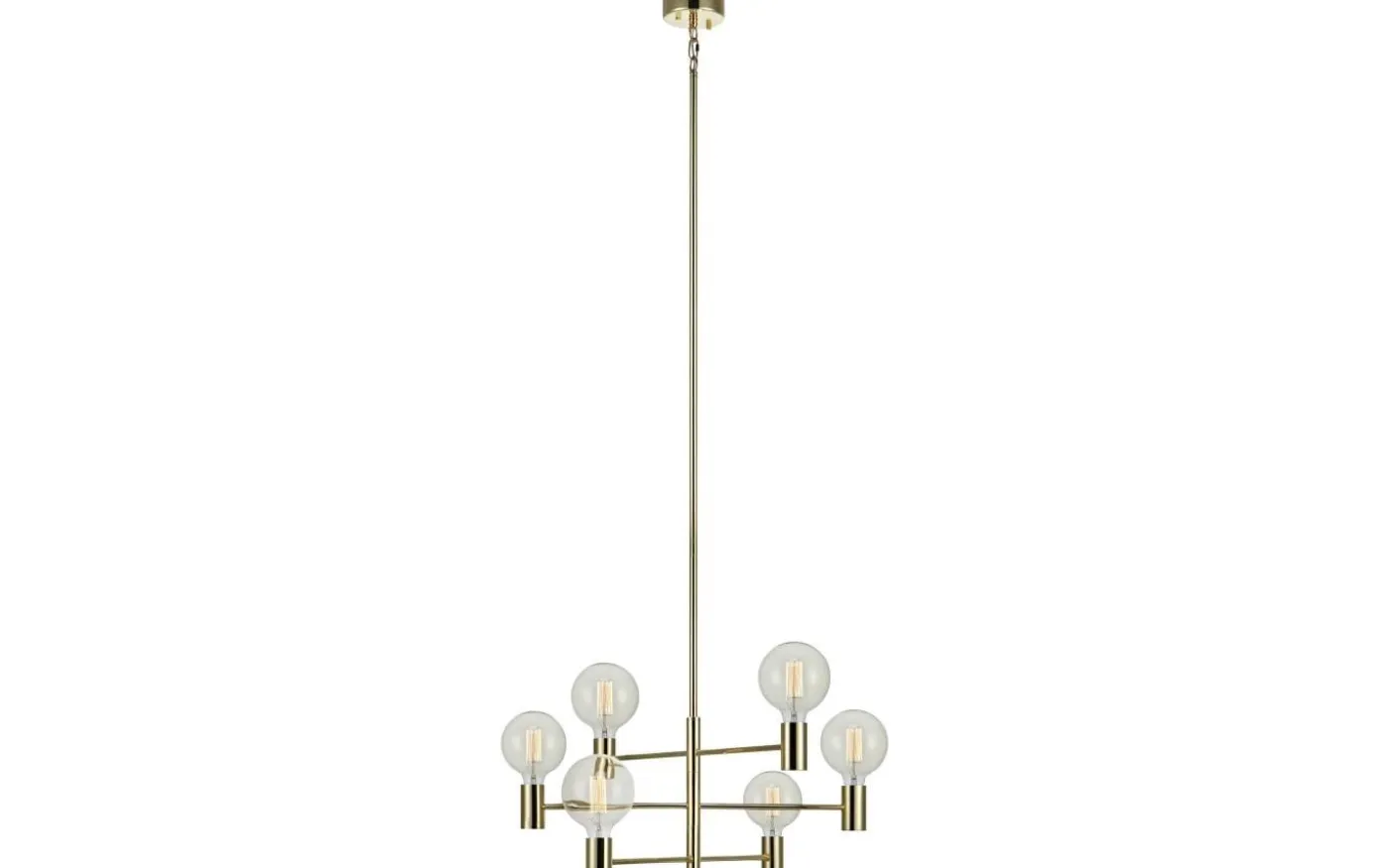 Capital Taklampa 62cm 6xE27 Mässing