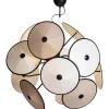 Cappello Taklampa Ø82cm Matt Svart/Beige