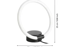 Caranacoa Bordslampa 26cm LED 3000K 11,5W Svart