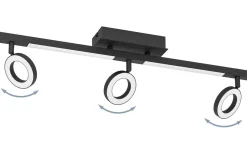 Cardillio 2 Takspotlight 39cm LED 3000K 3x3,2W + 2x3,3W Svart