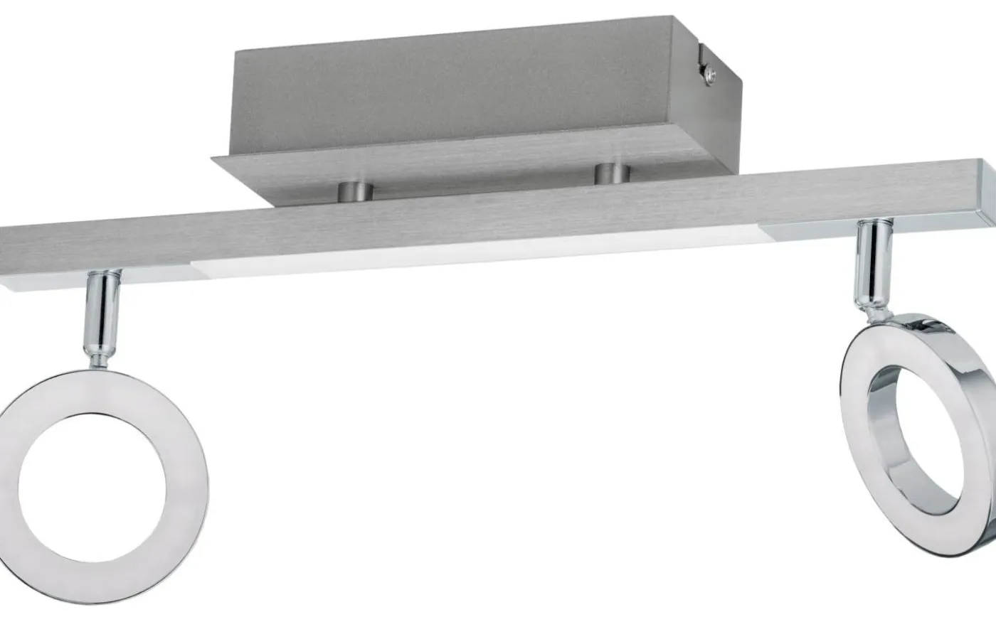 Cardillio Takspotlight 39cm LED 3000K 2x3,2W + 3,3W Krom