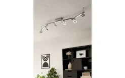 Cardillio Takspotlight 159cm LED 3000K 6x3,2W + 3x3,3W Krom