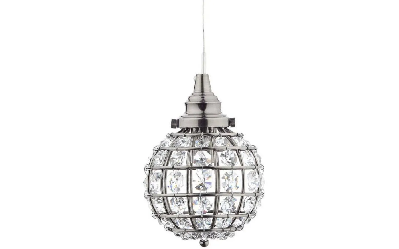 Carlo Fönsterlampa Kristall K9 10cm Svart Nickel