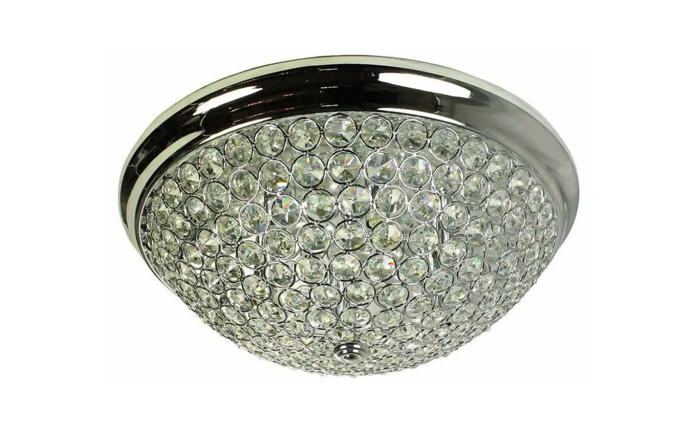 Carlo Plafond 46cm Kristall Krom/Klar