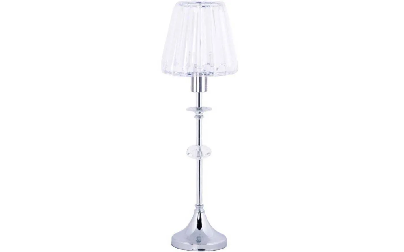 Carlow Bordslampa 50cm Kristall K5 Krom