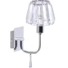 Carlow Vägglampa Kristall K5 Krom