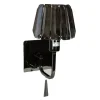 Carlow Vägglampa Kristall K5 Svartkrom