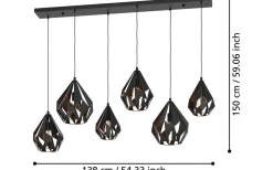 Carlton Taklampa 146cm Svart
