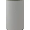 Carolin Cylinder Lampskärm Hög Ø25cm Vit, Sandfärgat Band