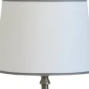 Carolin Lampskärm Ø20cm Vit, Grått Band