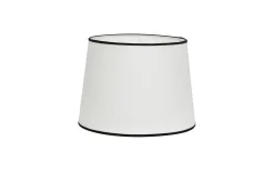 Carolin Lampskärm Ø24cm Vit med svarta band