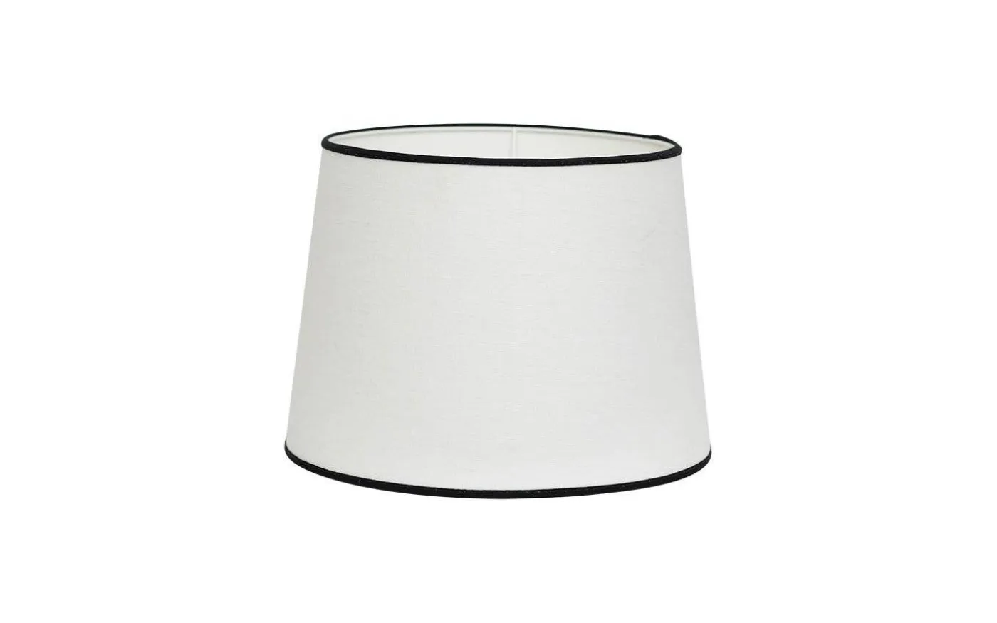 Carolin Lampskärm Ø30cm Vit med svarta band