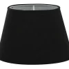 Carolin Oval Lampskärm 33cm Svart