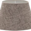 Carolin Oval Lampskärm 25cm Svartmelerad