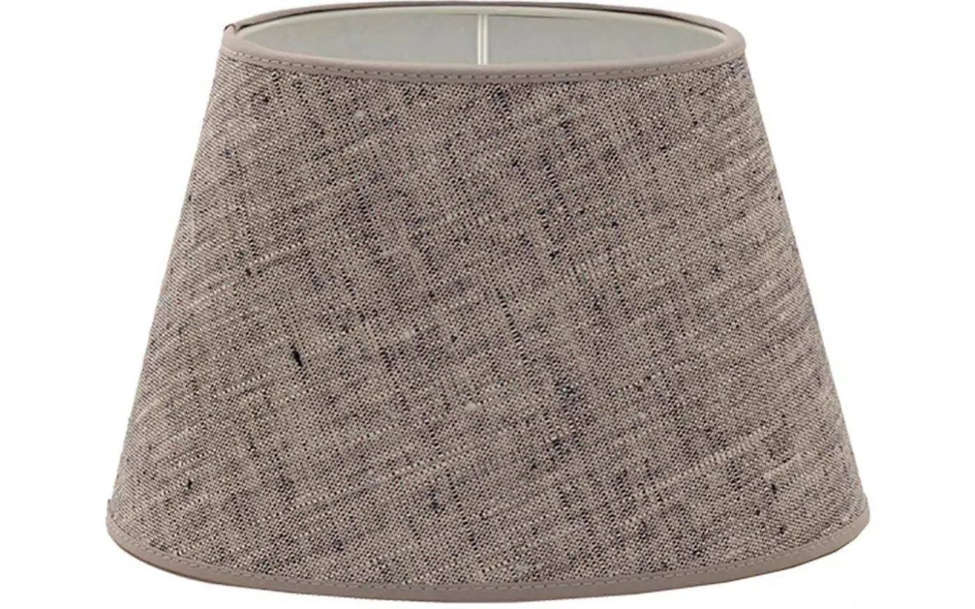Carolin Oval Lampskärm 25cm Svartmelerad