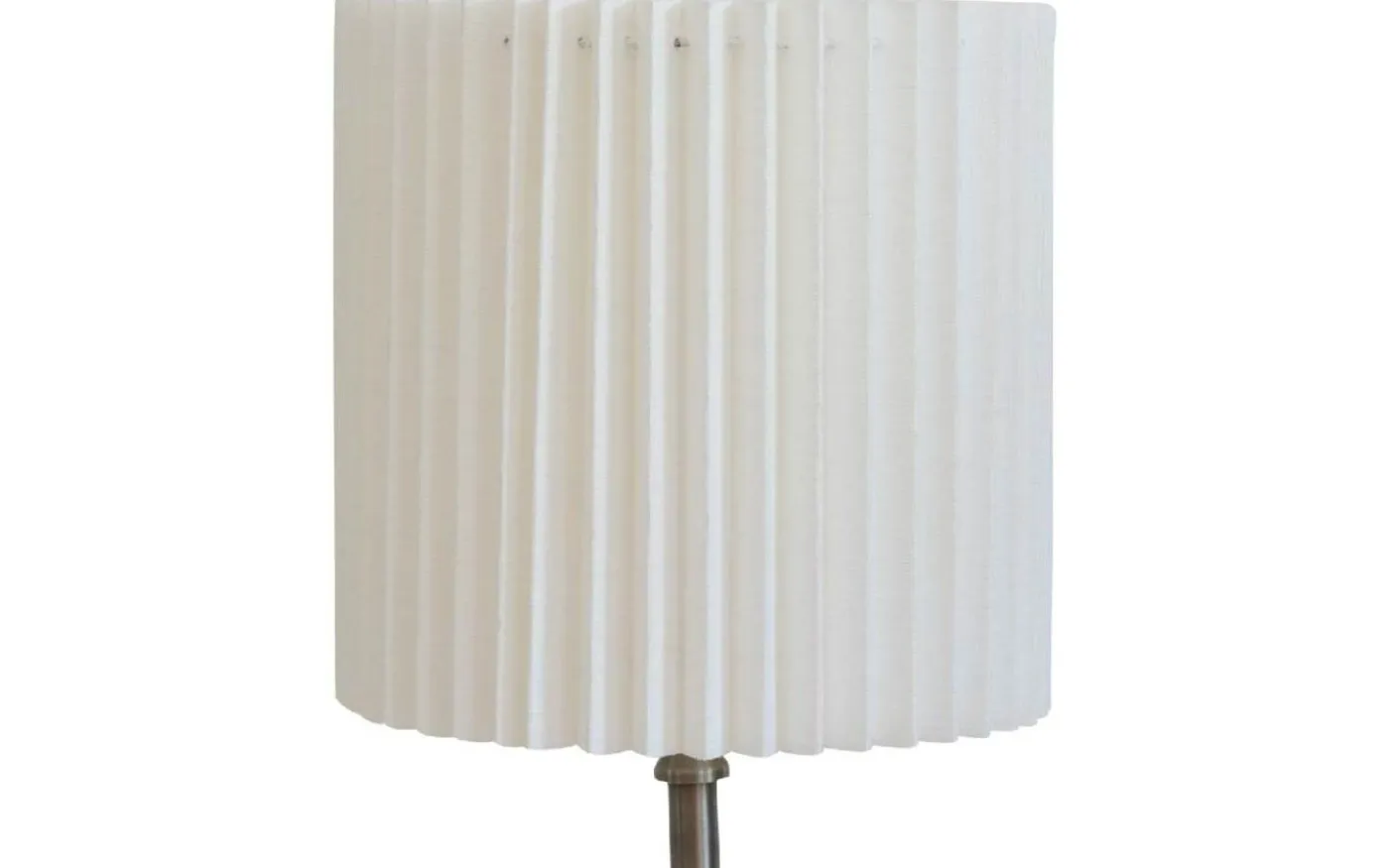 Carolin Plisserad Cylinder Lampskärm Ø25cm Vit