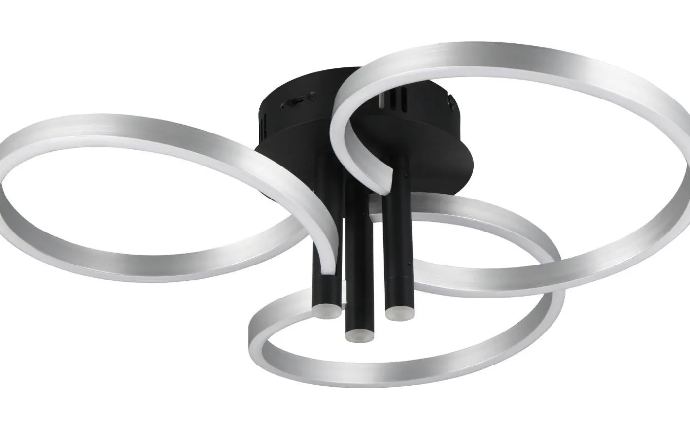 Caruso Plafond LED mattsvart/aluminium