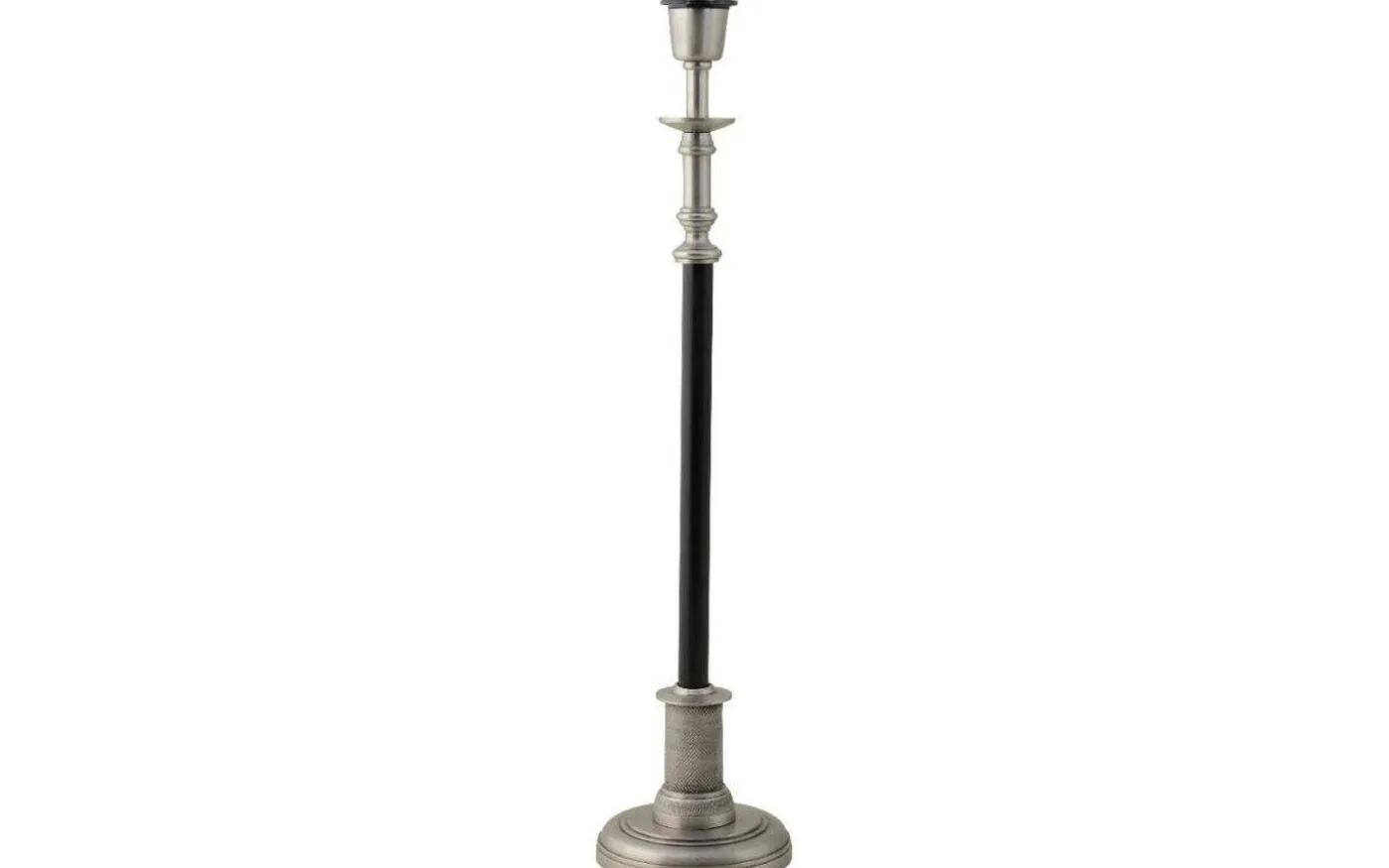 Cathrine Lampfot 66cm Silver/Svart