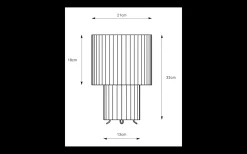 Catis Bordslampa 32cm Grå