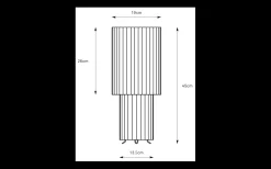 Catis Bordslampa 45cm Vit