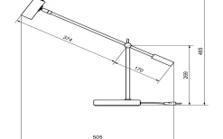 Cato Skrivbordslampa 48cm Aluminium