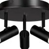 Cato Takspotlight 20cm LED 3x3W Mattsvart
