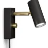 Cato Vägglampa LED GU4 Mattsvart/Mässing