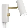 Cato Vägglampa LED GU4 Mattvit/Mässing
